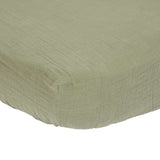 Spannbettuch Musselin 70x140/150 Olive
