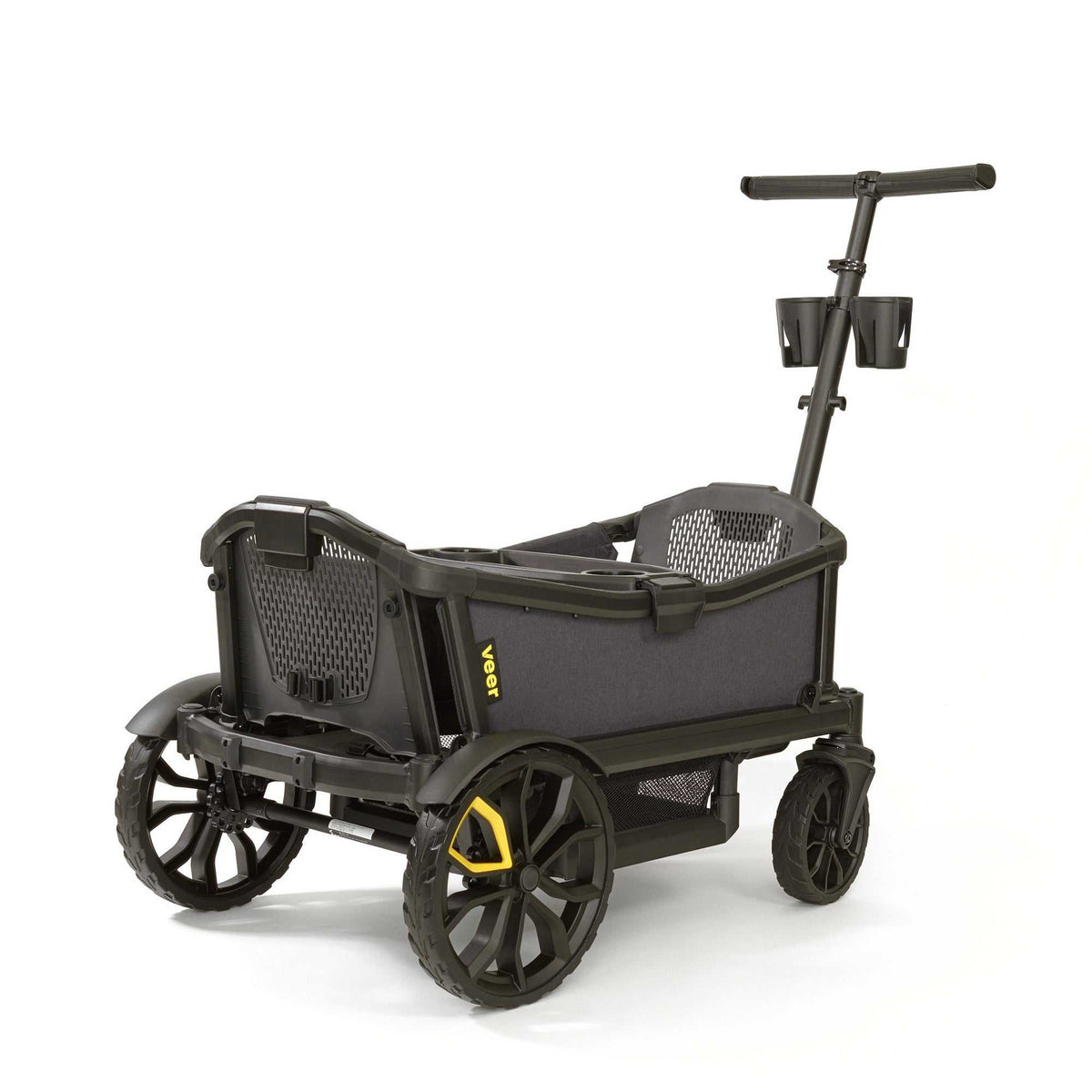 VEER Cruiser innovativer Bollerwagen für zwei Kinder mit Sicherheitsgurten und höhenverstellbarer Lenkstange