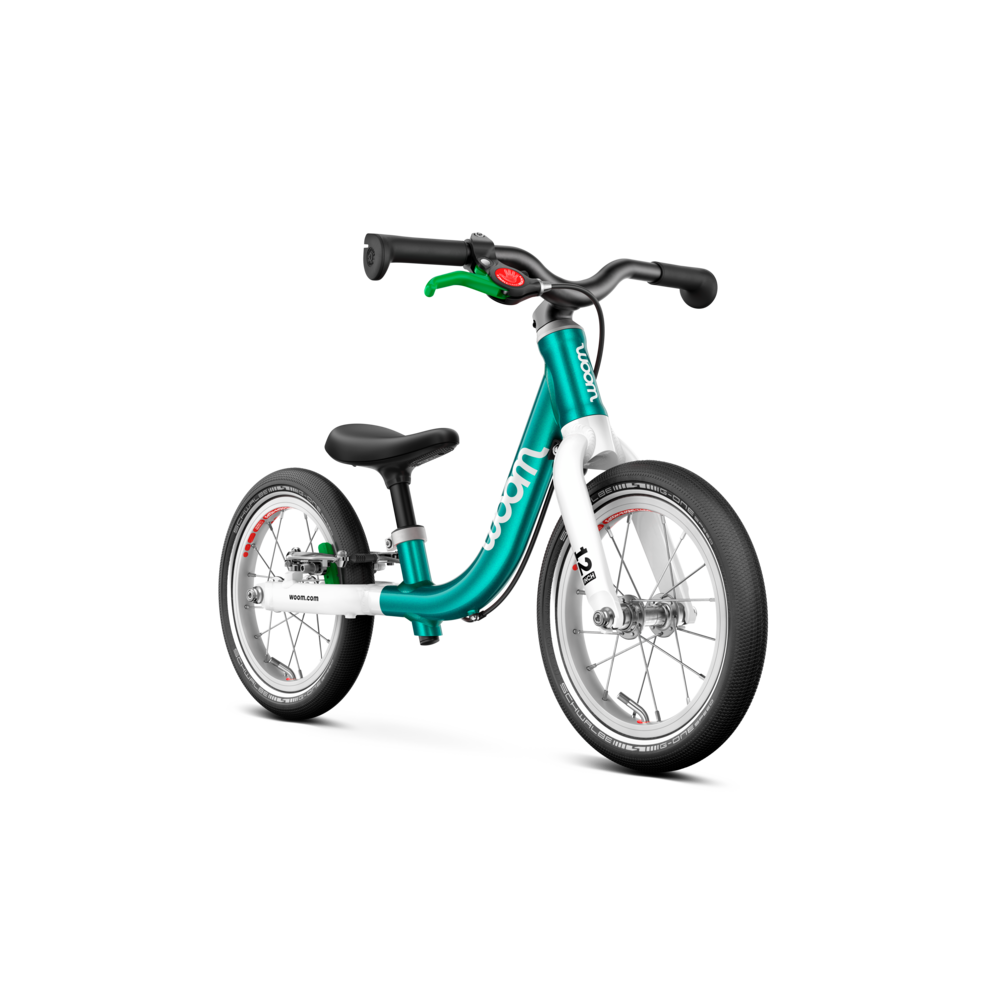 woom GO 1 Laufrad - metallic turquoise "12"