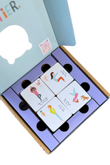 Yoga -Memory aus Holz