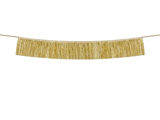Gold Girlande Quasten Dekoration, 20x135 cm, vielseitig für Partys