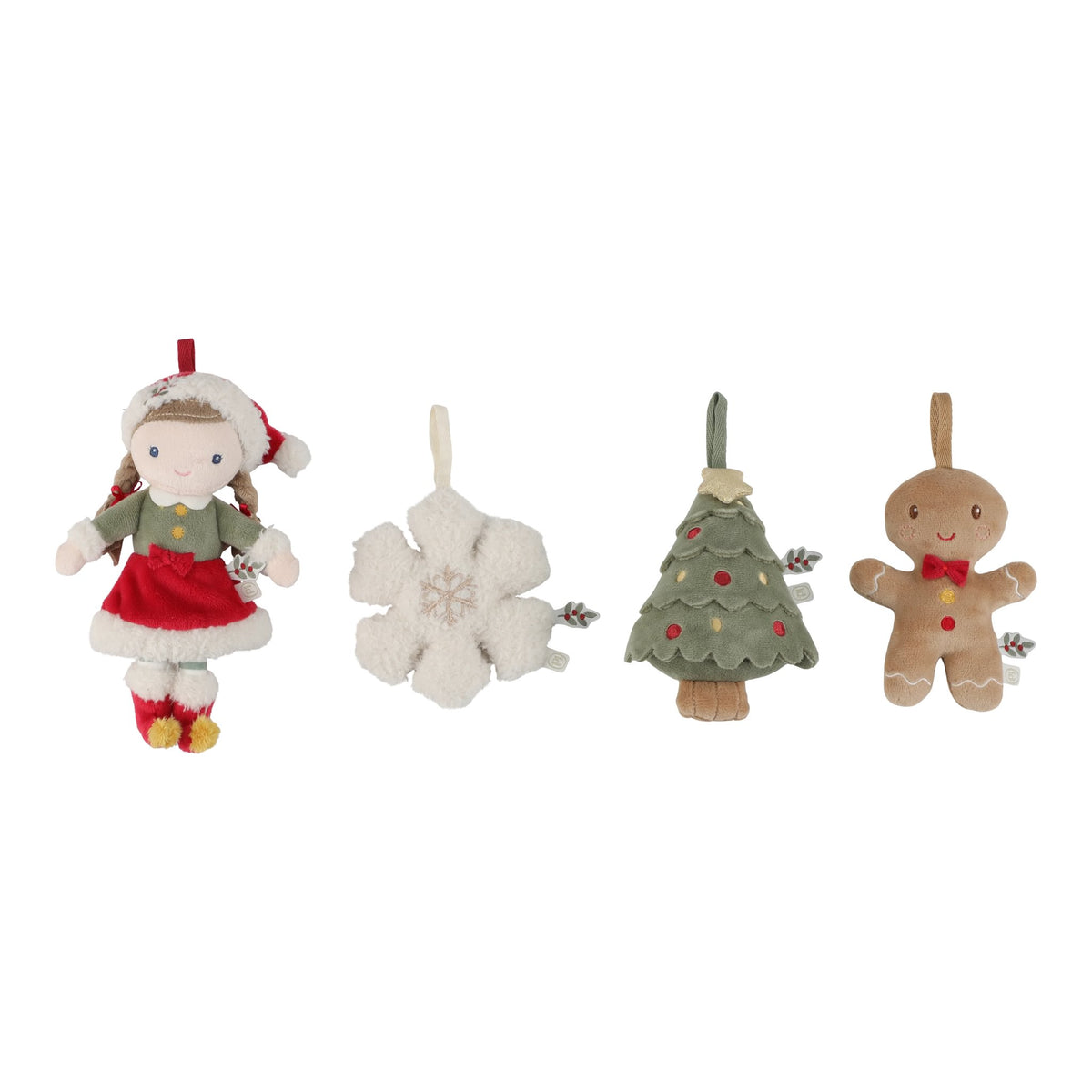 Weihnachtsanhänger Set Rosa