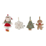 Weihnachtsanhänger Set Rosa