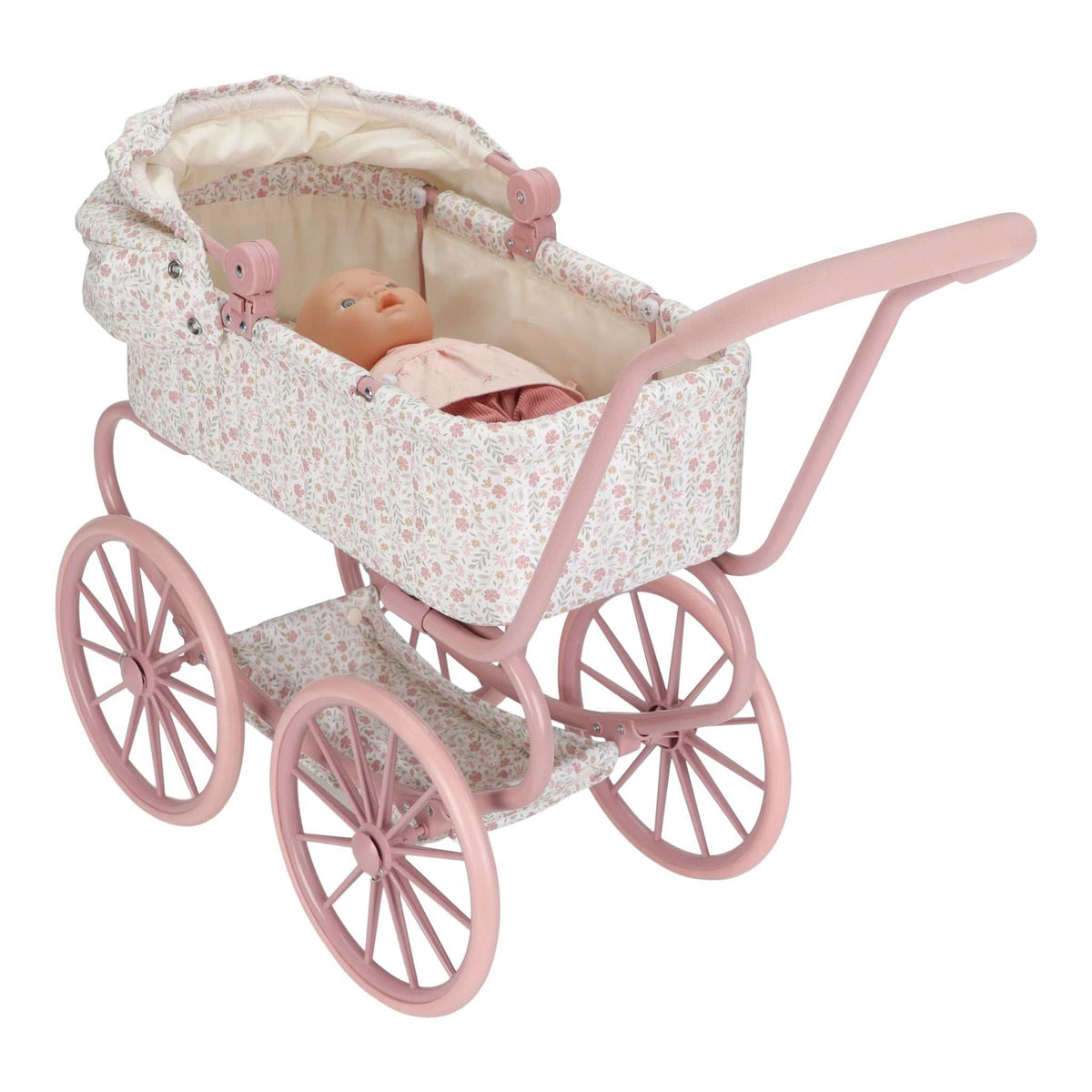 Metall Puppenwagen/ Soft Flowers