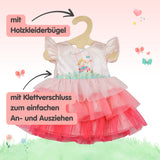 Puppenkleid "Pr!nzessin Emily" mit Herztasche und Krone. Gr. 35-45