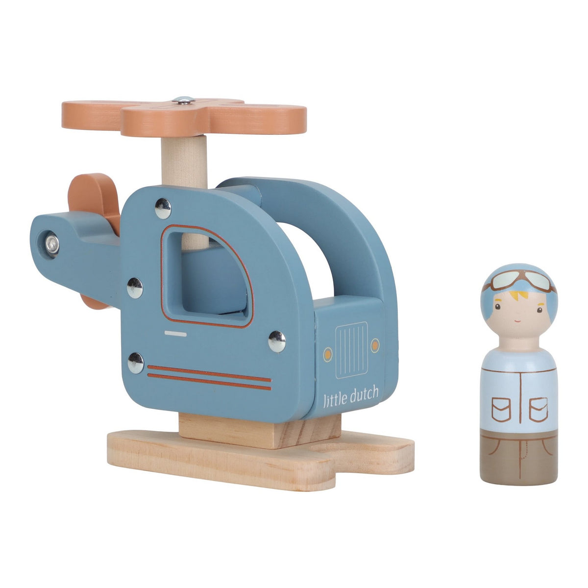 Holz-Hubschrauber