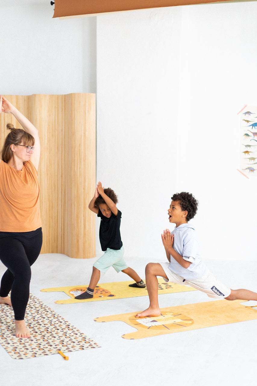 Kinder Yogamatte - Luka der Leopard