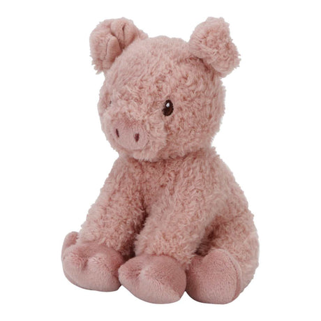 Kuscheltier Schwein 25cm aus weichem Polyester, Little Farm Kollektion von Little Dutch, perfekt zum Kuscheln ab Geburt