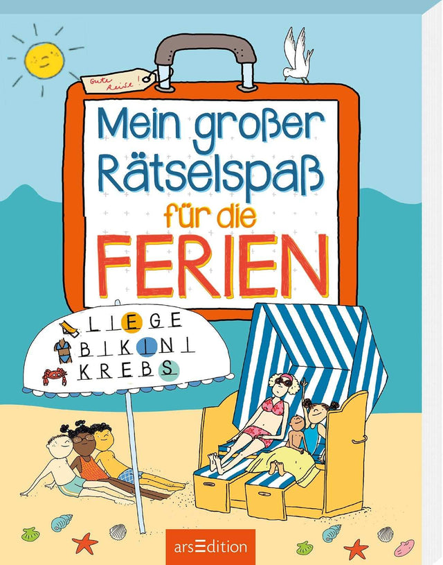 Großer Rätselspaß Ferien Rätselblock für Kinder ab 8 Jahren mit bunten Kreuzworträtseln, Labyrinthen und Suchbildern in handlichem Format