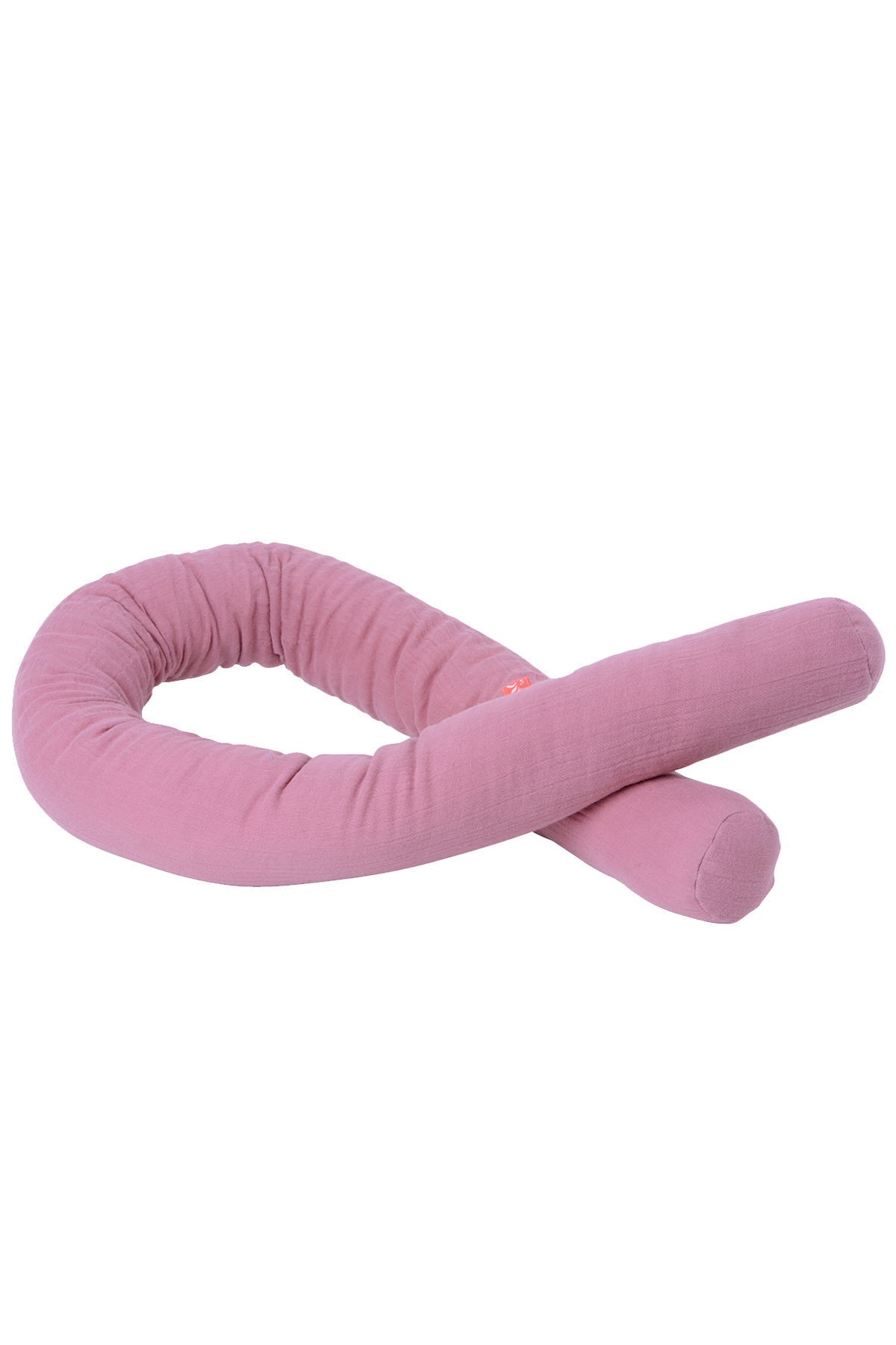 Kinderwagenschlange Pink aus 100% Bio-Baumwolle für Babyschale, 120 cm lang, weich und nachhaltig
