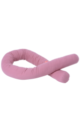 Kinderwagenschlange Pink aus 100% Bio-Baumwolle für Babyschale, 120 cm lang, weich und nachhaltig