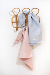 Babydecke Regenbogen/ blau