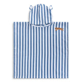 Poncho/ Blau gestreift