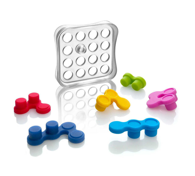 Logikspiel Reverso von SMARTGAMES mit Spielfeld und 6 Spielsteinen für clevere Köpfe