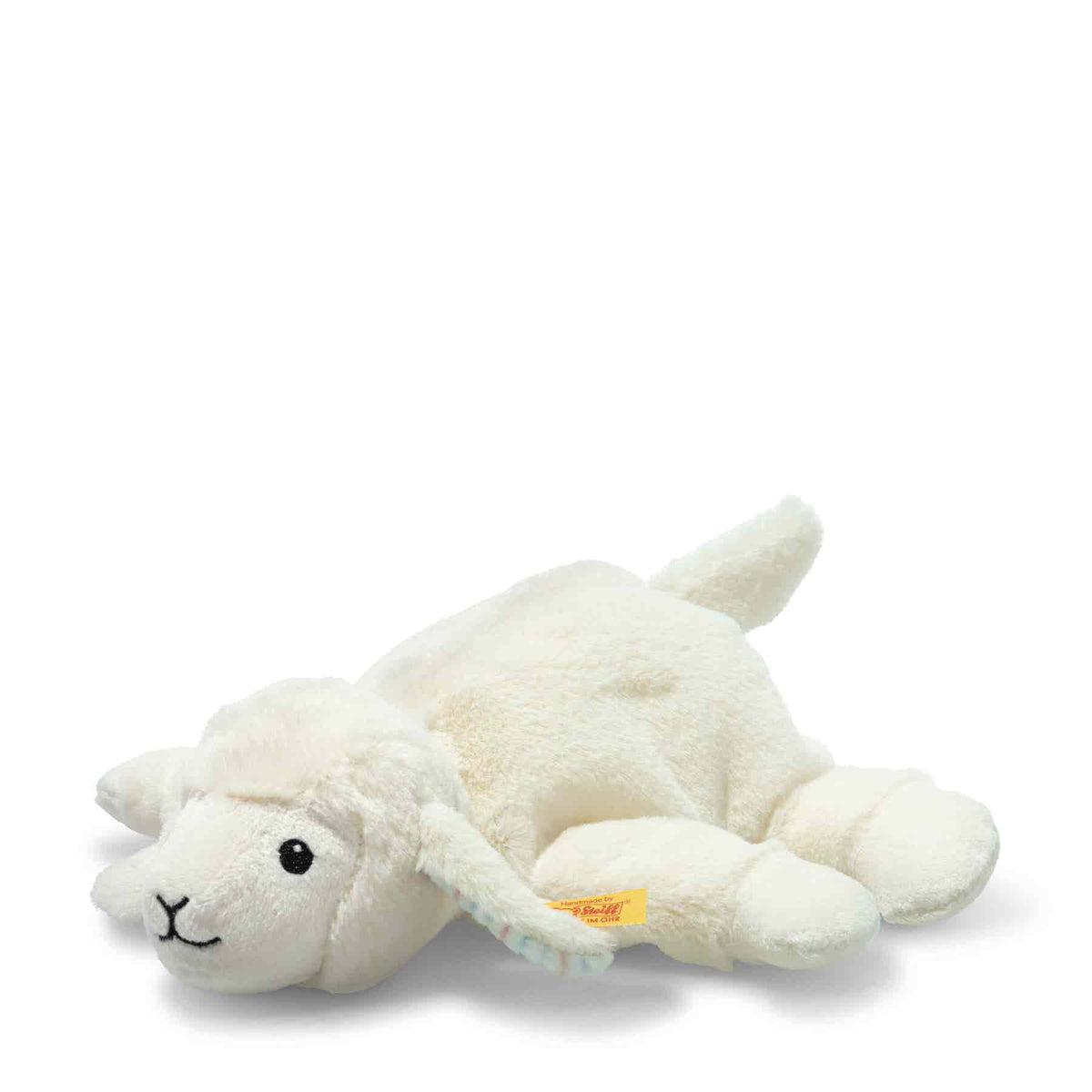 Floppy Linda Lamm 20 cm kuscheliges Steiff Plüschspielzeug mit Granulatsäckchen für Kinder ab 3 Jahren