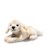 Lenny Labrador 23 cm plush dog with embroidered nose, airbrush shading, and recycled PET fiber filling