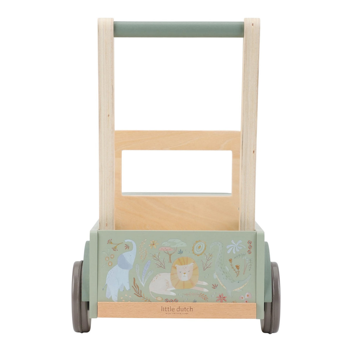 Holz-Schubkarre Safari/ Grün