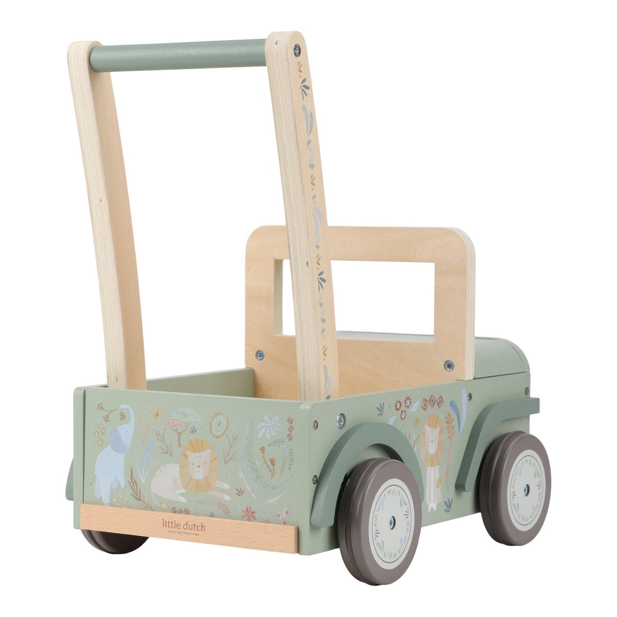 Holz-Schubkarre Safari/ Grün